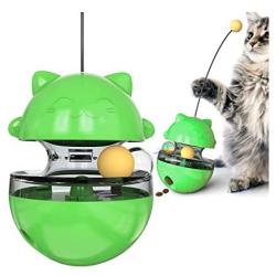 HOQUSA for Tumbler Double Track Ball Interactive Dog Cat Toy Food Dispenser Ball Slow Feeders for Indoor Cats & Dogs.