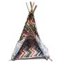 long rich Portable Pet Teepee Pet Tents & Pet House with Removable Cushion for Puppy & Kitty Cat, by Happycare Textiles