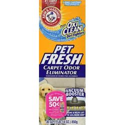 Arm and Hammer Pet Fresh Carpet Odor Eliminator Plus Oxi Clean Dirt Fighters, 30 ounce (Pack of 2, 60 ounce Total)