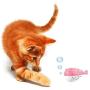 Cat Toothbrush Toy, Catnip Toys for Cats, Cat Toys with Catnip, Silicone Fish Toys Pet Molar Stick Cat Teeth Cleaning Brush, Interactive Chew Toy for Pet Cat Kitten