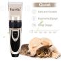 HanShe Dog Clippers Low Noise Pet Clippers Rechargeable Dog Trimmer Cordless Pet Grooming Tool Professional Dog Hair Trimmer with Comb Guides Scissors Nail Kits for Dogs Cats & Other