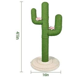 metropet Cat Cactus Climbing Frame Cat Tree with Scratching Post, Durable Sisal Rope Cactus Cat Scratcher