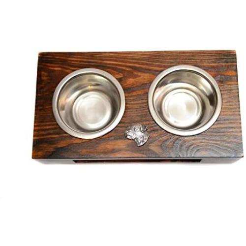 Border Terrier, a Dogs Bowl with a Relief from ArtDog