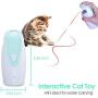 DELOMO Cat Light Toy, Smart Interactive Cat Toy, 2 Rotating Modes Automatic cat Toy, USB Rechargeable Light Dot Toy for Cat Chasing