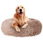Anuwsasa Dog Calming Bed, Ultra Soft Donut Cuddler Nest Warm Plush Dog Cat Cushion with Cozy Sponge Non-Slip Bottom for Small Medium Pets, Machine Washable