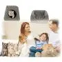 Cat Bed for Indoor Cats, Pet Tent Cave Bed for Cats, Cat Cave Bed for Indoor, Cat Beds for Indoor Cats Small Dogs with Removable Washable Cushion Pillow Soft Anti-Slip Water-Resistant Bottom (Gray) Cat Bed for Indoor Cats, Pet Tent Cave Bed for Cats, Cat Cave Bed for Indoor, Cat Beds for Indoor Cats Small Dogs with Removable Washable Cushion Pillow Soft Anti-Slip Water-Resistant Bottom (Gray)