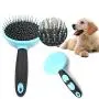 Dog Brush & Cat Brush, Stainless Steel Extra Long Hard Pin Slicker Large Brush, Slicker Pet Grooming Brush- Shedding Grooming Tools Dog Brush & Cat Brush, Stainless Steel Extra Long Hard Pin Slicker Large Brush, Slicker Pet Grooming Brush- Shedding Grooming Tools