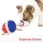 Pet Dog Chew Squeaky Toothbrush Toy Float Ball 2021 New Upgrade Treat Food Dispensing Ball for Small/Medium/Large Dogs Puzzle Interactive Toy Ball for Puppy