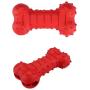 Pet Supplies Large Rubber Vocal Bone-Shaped Missing Food Toy Clean Tooth Bone Leakage Food Ball