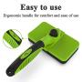 ORFELD Pet Grooming Brush Shedding Hair by Up to 95% Self-Cleaning Tool for Cats and Dogs, Perfect Long & Short Coats