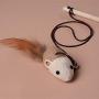 Pudwy 40 cm Pet Cat Teaser Cat Wire Play Toy Cat Play Stick Mouse Rat Rod Cats Stick Interactive Small Bell Toy for Cat Pet Product