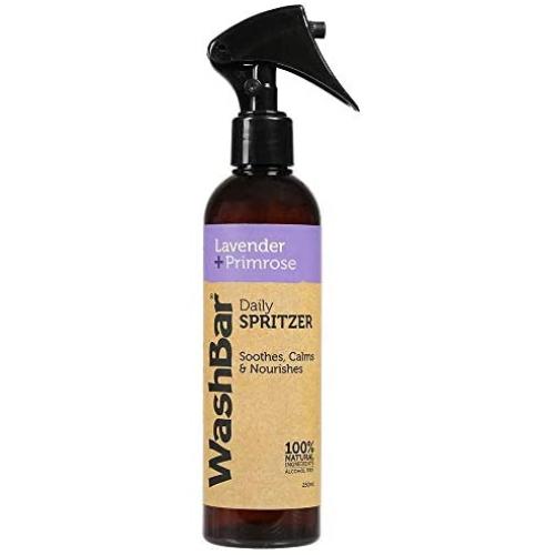 WashBar Natural Dog Deodorant Spray - Lightly Scented, Primrose & Lavender Spray, Freshening Dog Cologne Odor Eliminator, All Natural, Daily Use, Large Size 8.45 oz