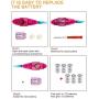 I-SHUNFA Interactive Swimming Robot Fish Toy for Cat and Dog with LED Light, Activated in Water Magical Electric Toy Stimulate Your Pets Hunter Instincts Best Gift for Your Pets