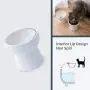 WUHOSTAM 2 Pack Ceramic Raised Cat Food Bowls,15 Ounces Porcelain Elevated Water Bowl, Porcelain Stress Free Backflow Prevention Feeding Pet Dish, Dishwasher and Microwave Safe (White) WUHOSTAM 2 Pack Ceramic Raised Cat Food Bowls,15 Ounces Porcelain Elevated Water Bowl, Porcelain Stress Free Backflow Prevention Feeding Pet Dish, Dishwasher and Microwave Safe (White)