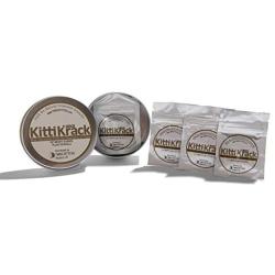 Twin Critters KittiKrack Rock: Organic Silver Vine Catnip for Cats & Kittens | 100%, All-Natural Silvervine Granules (10 Grams) Plush Toy Refill Packs | Wild Harvested with no Preservatives