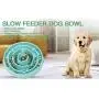 Slow Feeder Dog Bowl, Slow Pet Bowl Slow Feeder for Dog Cats, Interactive Bloat Stop Dog Bowls, Slow Feeding Anti-Skid Design Slow Feeder Dog Bowl, Slow Pet Bowl Slow Feeder for Dog Cats, Interactive Bloat Stop Dog Bowls, Slow Feeding Anti-Skid Design