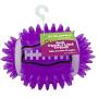 Gnawsome 3.5'' Spiky Squeak & Light Football for Dogs - Durable, Rubber Bouncy Puppy Fetch & Chew Toy for your Pet, Colors will vary