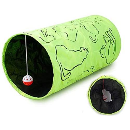 iCAGY Cat Tunnel for Indoor Cats Interactive, Rabbit Tunnel Toys, Pet Toys Play Tunnels for Cats Kittens Rabbits Puppies Crinkle Collapsible