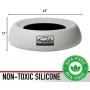 Franklin Pet Supply Travel Pet Silicon Bowl 16oz. - No Spill - BPA Free - Splash Proof - for Water & Food - Travel Smart Design - Portable Car Design - for Cats & Dogs