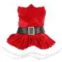 Parisian Pet Dog Cat Pet Xmas Holiday Christmas Mrs Claus and Santa Claus Winter Dress