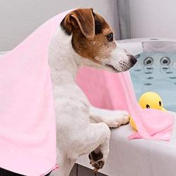 Super Absorbent Dog Towel Quick Drying Dog Bath Towel Pet Bathrobe Blanket Suitable for Small Dog Cat Puppy Pet