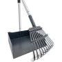 Pooper Scooper for Large Dogs, Metal Aluminum Tray and Rake Poop Scoop Set with Adjustable Stainless Steel Long Handle, Pet Waste Removal Heavy Duty Poop Scooper, Great for Lawns, Grass, Dirt, Gravel Pooper Scooper for Large Dogs, Metal Aluminum Tray and Rake Poop Scoop Set with Adjustable Stainless Steel Long Handle, Pet Waste Removal Heavy Duty Poop Scooper, Great for Lawns, Grass, Dirt, Gravel