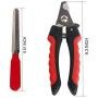 Dog Nail Clippers and Trimmer - Safety Guard to Avoid Over-Cutting Nails with Quick Sensor Professional Animal Nail Clippers Grooming Tool for Dogs