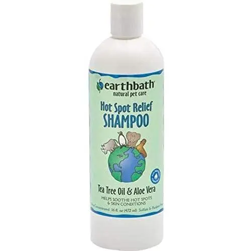 Earthbath THREP0047 Hot Spot Relief Shampoo Tea Tree Oil & Aloe Vera 16 fl. Oz.