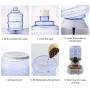Zcaukya Automatic Cat Feeder and Water Dispenser Set, 1 Gal x 2 Gravity Dog Water Fountain Pet Food Feeder