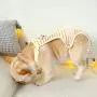 ROZKITCH Dog Cotton Sanitary Pantie with Adjustable Strap Suspender Physiological Pants Pet Underwear Diaper Jumpsuit for Girl Dog Teddy Young Corgi French Bulldog Puppy