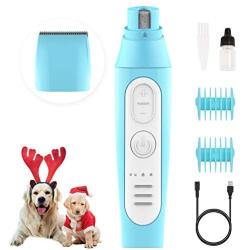 BABYLTRL Dog Nail Grinder & Dog Clippers, 2 in 1 Pet Nail Grinder 3 Speed Rechargeable Dog Grooming Clippers Painless Paws Smoothing Dog Nail Trimmers Low Noise for Large Medium Small Dogs & Cats