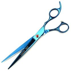 LILYS PET Professional PET Grooming Scissors Kit,Coated Titanium,Sharp and Strong Stainless Steel Blade for Dogs Cats Hair Cutting,3 Pieces of Scissors with a Comb and a Case