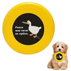 Pet Frisbee Flying Disc Dog Toy - Multifunction Peace was Never an Option Goose