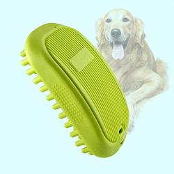 Pet Bath and Massage Brush, Great Silicone Shampoo Brush for Long & Short Hair Medium Large Pets Dogs Cats Bath Deshedding and Massaging Anti-Skid Rubber