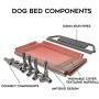 suddus Elevated Dog beds Waterproof Outdoor, Portable Raised Dog Bed, Dog Bed Off The Floor, Dog Bed Easy Clean Indoor or Outdoor Use, Multiple Sizes…