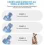 Pet Nail Grinder Kit for Dogs, Dual LED 2-Speed Electric Pet Nail Trimmer, Low Noise Painless Portable Cat Nail Clipper, Paws Grooming Set for Small Medium Pet Dog Cat
