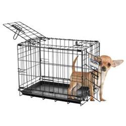 Precision Pet 2-Door ProValu2 Crate - Black - 19'' x 12'' x 14''