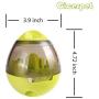 Pet (Dog and Pet) Toy Ball Tumbler Food Dispenser Improve IQ Fun Toy Leakage Hole can be Adjusted (Green)