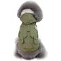 Trudz PET Dog Hoodies, Rdc Pet Work Clothes, Thickened Dog Overall, Dog Military Uniform, Army Hoodie Sweater, Cotton Jacket Fur Coat for Small Dog & Medium Dog & Cat