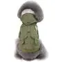 Trudz PET Dog Hoodies, Rdc Pet Work Clothes, Thickened Dog Overall, Dog Military Uniform, Army Hoodie Sweater, Cotton Jacket Fur Coat for Small Dog & Medium Dog & Cat