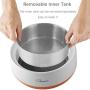 SKYMEE Stainless Steel Weighing Pet Bowl, LCD Digital Kitchen Food Scale of Grams/LB/OZ/ML Removable Bowl for Dog Cat, Large