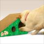 GoPets Premium Cat Scratcher Bundle with Reversible Wedge Shaped Incline Scratching Post and Infinity Lounge Ergonomic Corrugated Cardboard Bed Scratcher with Insert and Cutouts to Hide Toys