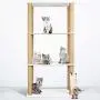 LOVEPET Luxury Cat House Bookshelf Rack Large Cat Tower,Cat Furniture,Cat Jumping Platform,White (15'' X 30'' X 58.3'') LOVEPET Luxury Cat House Bookshelf Rack Large Cat Tower,Cat Furniture,Cat Jumping Platform,White (15'' X 30'' X 58.3'')