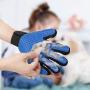 Pet Grooming Glove,Gentle Deshedding Brush Glove Efficient Pet Hair Remover Mitt,Enhanced Five Finger Design,Breathable & Comfortable for Dog,Cat,Horses with Long/Short Fur