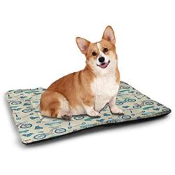 DayDayFun Spires Pad Pet Digital Pop Art Produced Figure Expanding Shady Lines and Nested Shape Design Print Various Styles and Sizes of Pet Mats Red Yellow