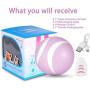 Insuwun Smart Interactive Cat Toy - Newest Version 360 Degree Self Rotating Ball, USB Rechargeable Pet Toy, Build-in Spinning Led Light, Stimulate Hunting Instinct for Your Kitty