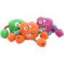 redcolourful Quality Pet Supplies, Cartoon Rubber Ball Toy Food Leakage Chew Sound Toy Stress Reliever for Pet Dog Purple Ideal Pet Product