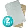 Pet Parents Pawtect Pads Bundle Small Natural Classic & Natural Round Washable Dog Pee Pads 4 Total Premium Pee Pads for Dogs, Waterproof Whelping Pads, Reusable Dog Training Pads, Travel Pet Pee Pads