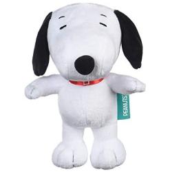 Peanuts Snoopy Classic Plush Big Head Squeaker Dog Toy | 9 Inch White Fabric Plush Dog Toy for All Dogs, Official Product of Peanuts | Squeaky Medium Snoopy Plush Toys for Dogs