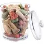 mDesign Tall Plastic Pet Storage Canister Jar with Lid - Holds Dog/Puppy Food, Treats, Toys, Medical, Dental and Grooming Supplies - Medium - 6 Pack - Clear mDesign Tall Plastic Pet Storage Canister Jar with Lid - Holds Dog/Puppy Food, Treats, Toys, Medical, Dental and Grooming Supplies - Medium - 6 Pack - Clear